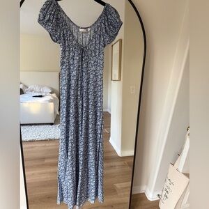 Dôen Sofia Dress Blue Floral